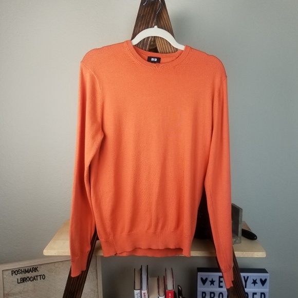 orange long sleeve sweater